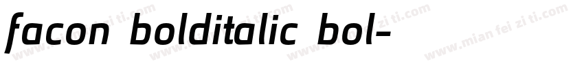 facon bolditalic bol字体转换